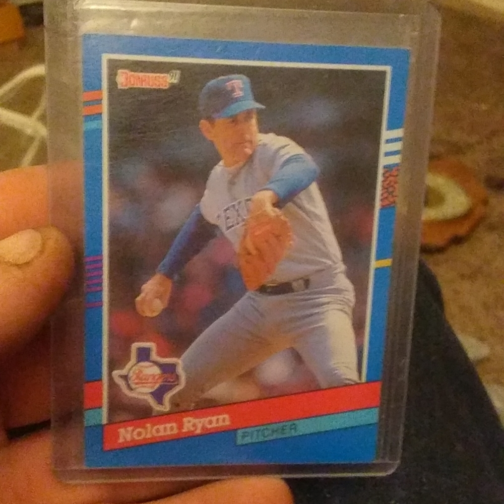 I couldn't have 1991 donruss Nolan Ryan error card no dot after ink.